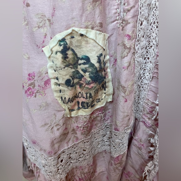 NWT Magnolia Pearl Cotton Silk Floral Anna Cecillie Slip - Picture 5 of 10